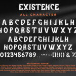 Existence Font Poster 10