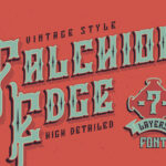Falchion Edge Font Poster 3