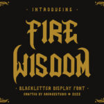 Fire Wisdom Font Poster 3