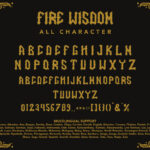 Fire Wisdom Font Poster 10