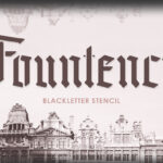 Fountencil Font Poster 3