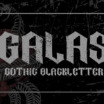 Galas Font Poster 3