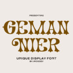 Geman Nier Font Poster 3