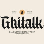 Ghitalk Font Poster 3