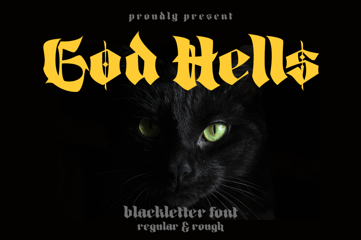 God Hells Font Poster 1