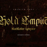 Gold Empire Font Poster 3
