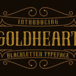 GoldHeart Font Poster 3