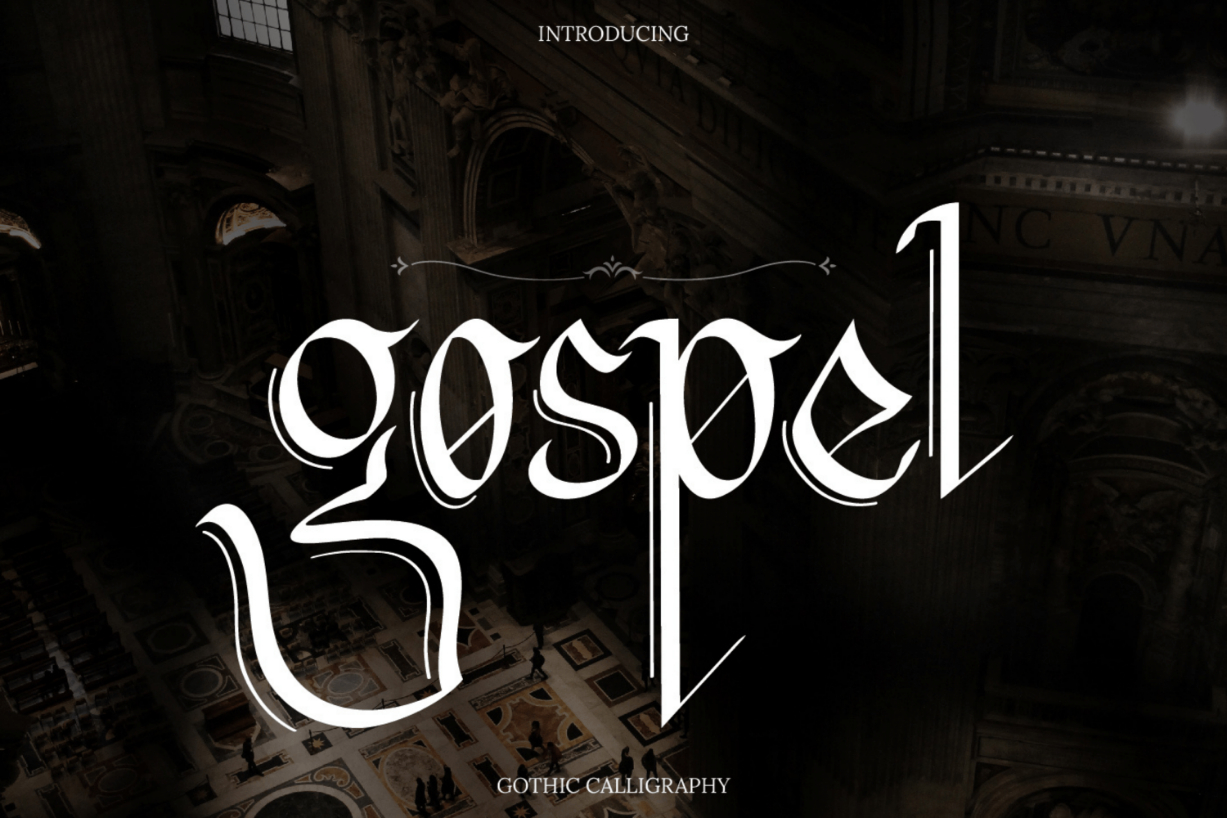 Gospel Font Poster 1