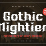 Gothic Mightier Font Poster 3