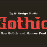 Gothic Mightier Font Poster 4