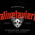 Halivelavierta Font Poster 3