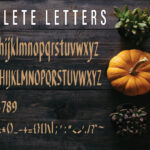 Halloween Pumpkin Font Poster 5