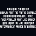 Hangtuak Font Poster 4