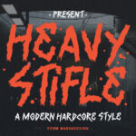 Heavy Stifle Font Poster 3