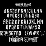 Hellfire Flames Font Poster 8