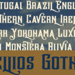 Hellios Gothic Font Poster 5