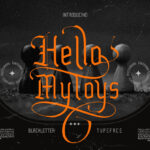 Hello Mytoys Blackletter Font Poster 3