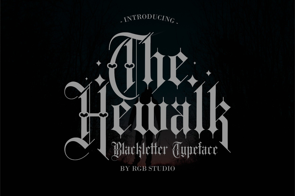 Hewalk Font Poster 1