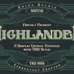 Highlander Font Poster 3