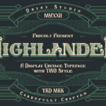 Highlander Font Poster 1