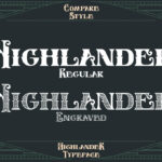 Highlander Font Poster 9