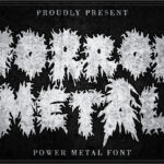 Horror Metal Font Poster 1