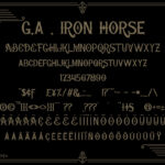 Iron Horse Font Poster 4