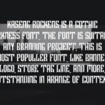 About Kaseng Rockens Font Poster 4