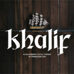 Khalif Font Poster 3