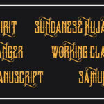 King Armored Font Poster 6