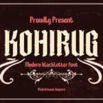 Kohirug Font Poster 3