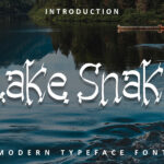 Lake Snake Font Poster 3