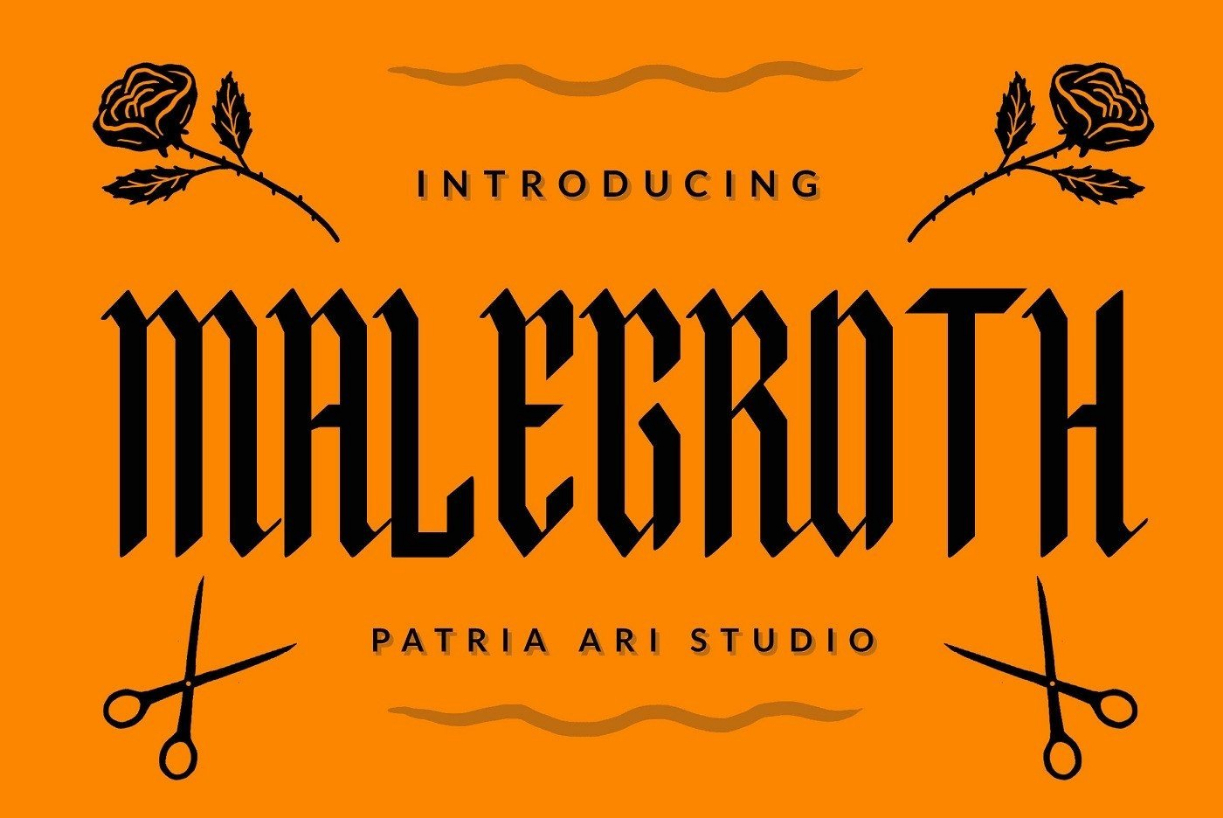 Malegroth Font Poster 1