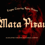 Mata Pisau Font Poster 3