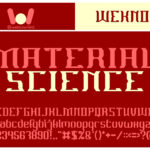 Material Science Font Poster 3