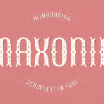 Maxonie Font Poster 3