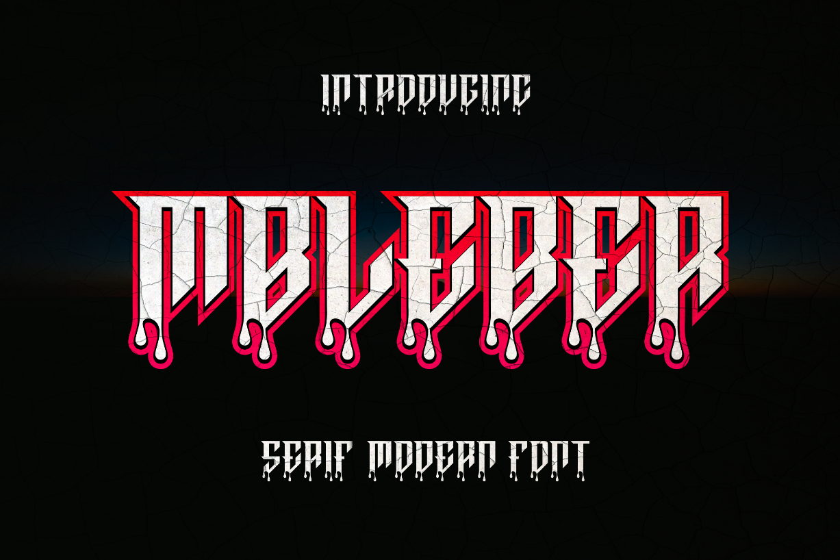 Mbleber Font Poster 1