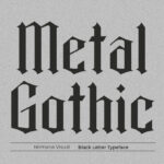 Metal Gothic Font Poster 3