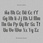 Metal Gothic Font Poster 5