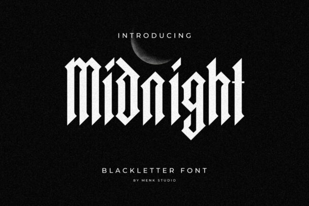 Midnight Blackletter Font - Font Canyon