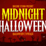 Midnight Halloween Font Poster 3