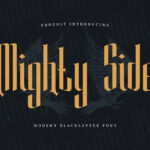 Mighty Side Font Poster 3