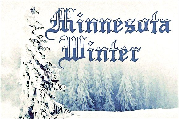 Minnesota Winter Font