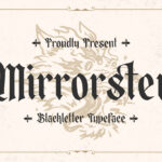 Mirrorster Font Poster 3