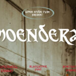 Moendera Font Poster 3