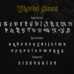 Mortal Claws Font Poster 9