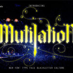 Mutilation Font Poster 3