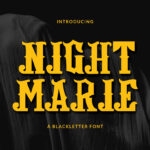 Night Marie Font Poster 3