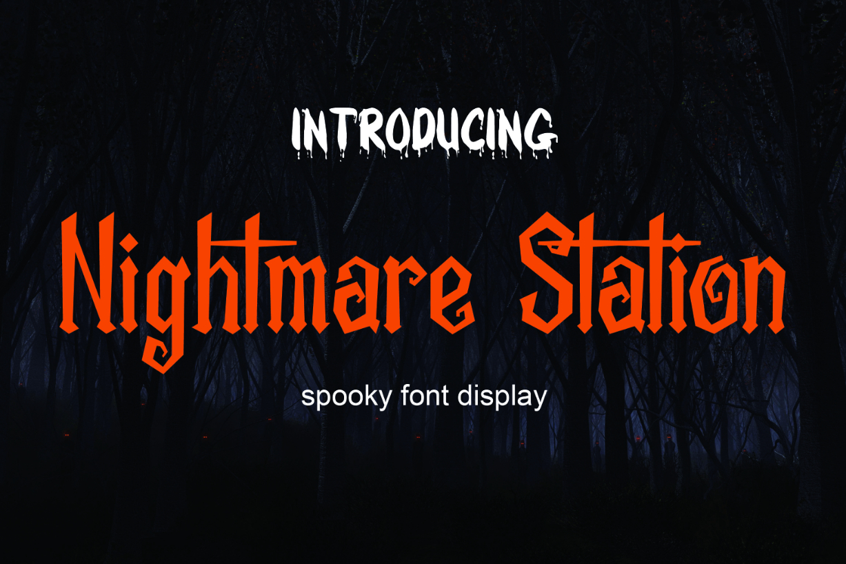Nightmare Station Font Poster 1