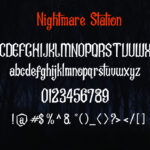 Nightmare Station Font Poster 6